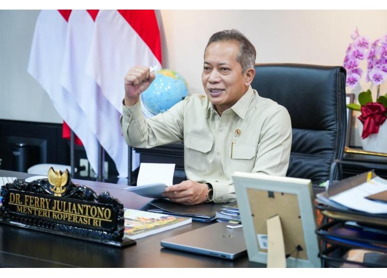 Menkop dalam sambutan yang disampaikan secara daring, Jakarta Selasa (30/6)