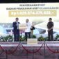 Kejaksaan RI menyerahkan total uang tunai sebesar Rp1.029.874.376.628,00 (satu triliun dua puluh sembilan miliar delapan ratus tujuh puluh empat juta tiga ratus tujuh puluh enam ribu enam ratus dua puluh delapan rupiah) kepada Menteri Keuangan RI sebagai PNBP
